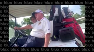 Donald Trump on Golf Cart – Kamala Harris is Pathetic